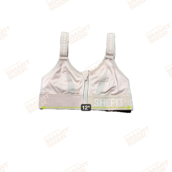 SHEFIT High Impact Front Zip Sports Bra Size Extra Small Light Pink - Picture 6 of 8